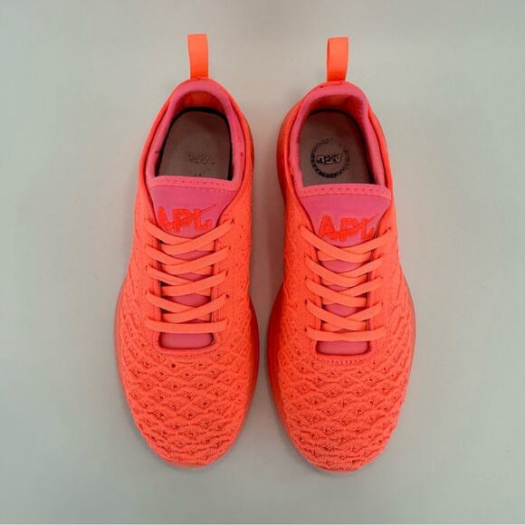 APL Techloom Phantom Women's Running Shoes Sz 8.5 Orange Slip-On Active Sneakers - Picture 11 of 15